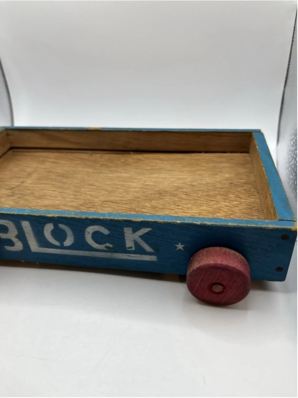 Vintage Wood Block Wagon Toy Disney? SEE ALL HARD TO FIND